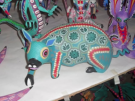 Sculpture d’animal de style alebrije, Oaxaca, Mexique