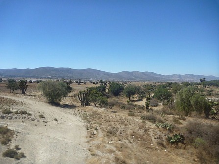 Paysage de la vallée de Oaxaca, Mexique