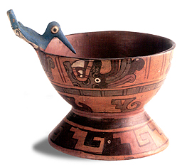 Exemple de ceramique Zapotèque postclassique trouvé dans les tombes de Zaachila, Oaxaca, Mexique