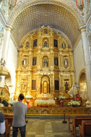 Interieur de l’église Santo Domingo de Oaxaca, Mexique