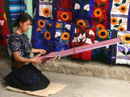 Métier à tisser ceinture de Oaxaca, Mexique