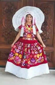 Exemple de vêtement typique de Oaxaca, Mexique