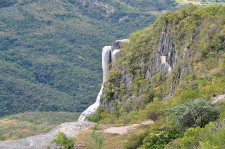Deuxième ensemble de cascades pétrifiées de Hierve el Agua, Oaxaca, Mexique