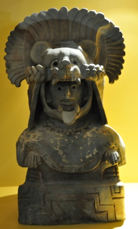 Urne Zapotèque du musée de Monte Alban, Oaxaca, Mexique
