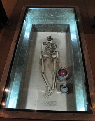 sépulture Zapotèque visible au musée de Monte Alban, Oaxaca, Mexique