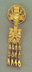 Exemple de bijou inspiré de la tombe 7 de Monte Alban