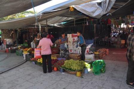 Le marché d’Ocotlan de Morelos, vendeur de fruits
