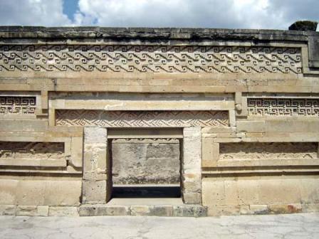 Porte du patio intérieur de la résidence du grand prêtre de Mitla