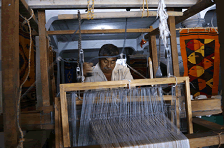 Producteur de textile de Mitla, Oaxaca, Mexique