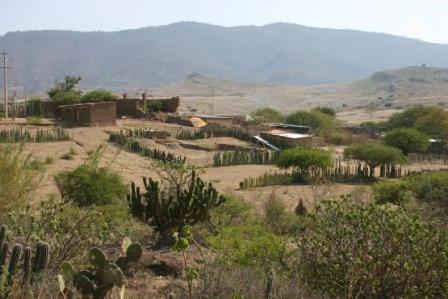 Le village de Xaaga, Oaxaca, Mexique
