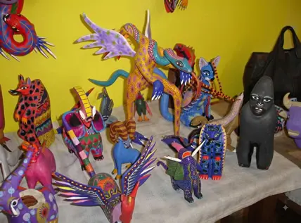 Étal d’un magasin d’Alebrijes de Oaxaca