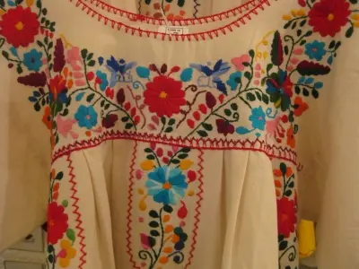Huipil de la production textile de Oaxaca, Mexique