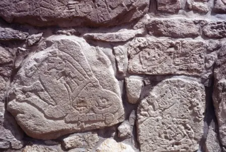 Les joueurs de balle de Dainzú, Oaxaca, Mexique