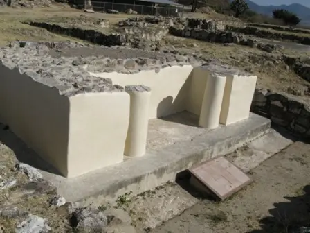 Le temple Jaune de Dainzú, Oaxaca, Mexique