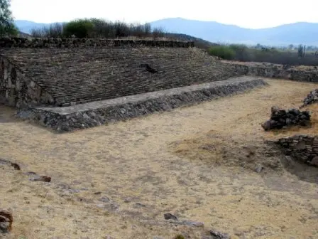 Le jeu de balle de Dainzú, Oaxaca, Mexique