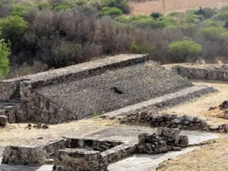 Le jeu de balle de Dainzú, Oaxaca, Mexique