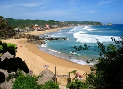 Zipolite, exemple des plages de l’État de Oaxaca, Mexique