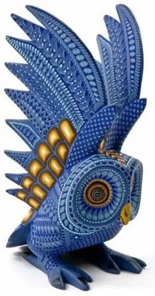 Exemple d’alebrije de Oaxaca taillé dans le bois de copal