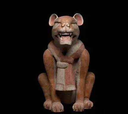 Représentation de Jaguar, culture zapotèque, Oaxaca, Mexique