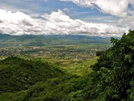 Paysage de la vallée de Oaxaca, Mexique