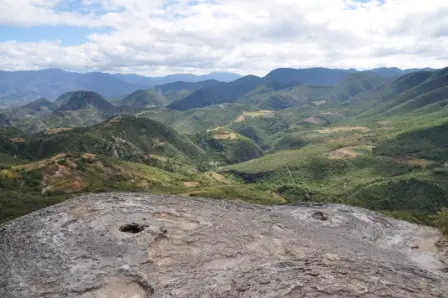 Sources taries des cascades secondaires de Hierve el Agua, Oaxaca, Mexique