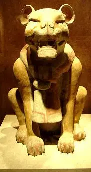 Le jaguar, symbole des dirigeants Zapotèques. Oaxaca, Mexique