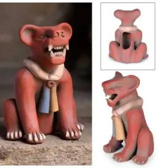 Le jaguar, symbole des dirigeants Zapotèques. Oaxaca, Mexique