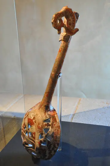 Grand diffuseur de parfum polychrome zapotèque de la période postclassique, Oaxaca, Mexique