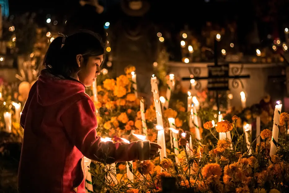 Cimetière pour le jour des morts, Oaxaca, Mexique