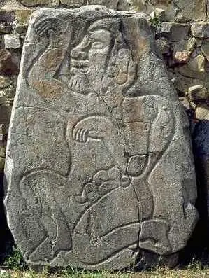 un des danzantes de Monte Albán, Oaxaca, Mexique