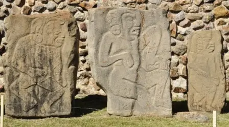 Des danzantes de Monte Albán, Oaxaca, Mexique