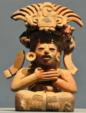 Urne Zapotèque du musée de Monte Albán, Oaxaca, Mexique