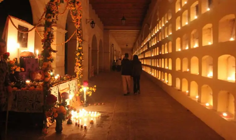 Le cimetiere de Oaxaca de Juárez pour la fete des morts