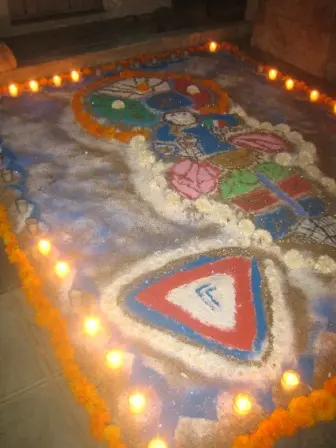 Tapis des morts au panthéon de Oaxaca, Mexique