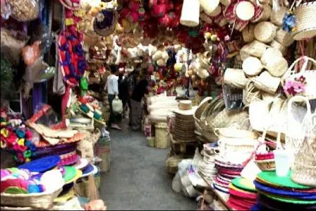 Allée du marché d’abastos de Oaxaca, Mexique
