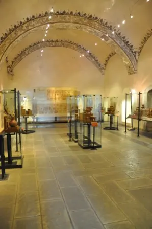 La salle de la période postclassique du musée des cultures de Oaxaca, Mexique