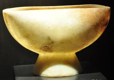 Pot sculpté en onyx de la tombe 7 de Monte Albán, Oaxaca, Mexique
