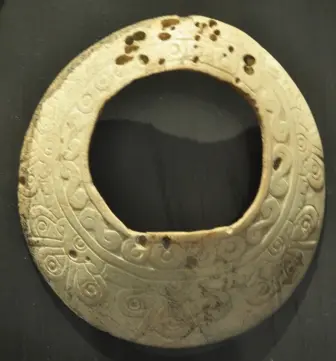 Carapace de tortue gravée de la tombe 7 de Monte Albán, Oaxaca, Mexique