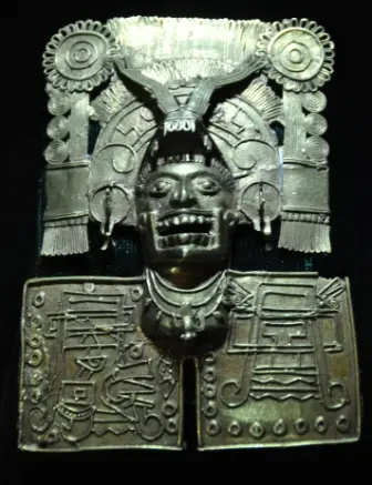 Figurine en or de la tombe 7 de Monte Albán, Oaxaca, Mexique