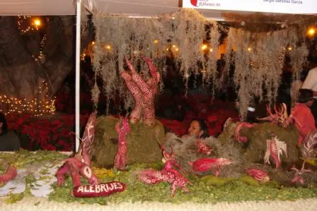 Alebrijes en radis pour la Nuit des Radis de Oaxaca, Mexique