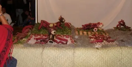 Scène en radis pour la Nuit des Radis de Oaxaca, Mexique