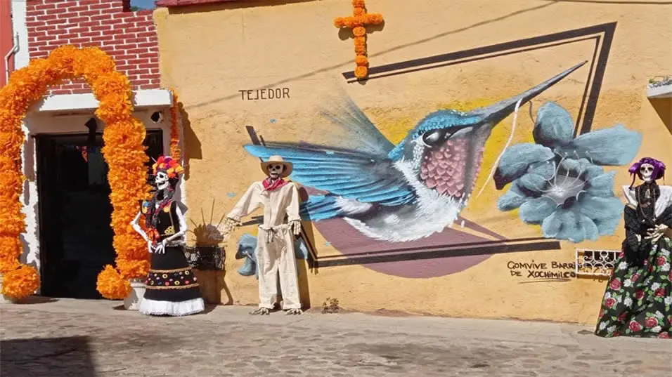 Le quartier de Xochimilco à Oaxaca de Juárez, Mexique