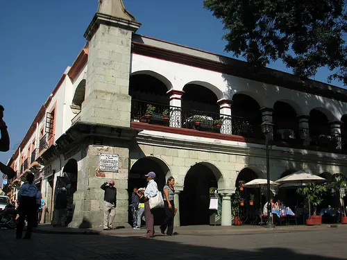 Angle du Zócalo et de l’Alameda de Oaxaca, Mexique