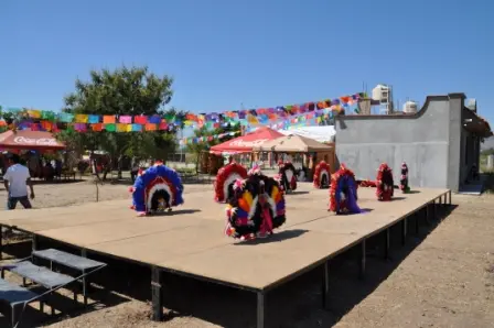Représentation de la Danse de la Plume à San Martín Tilcajete, Oaxaca, Mexique