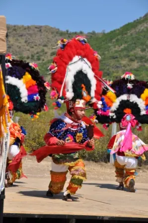 Représentation de la Danse de la Plume à San Martín Tilcajete, Oaxaca, Mexique
