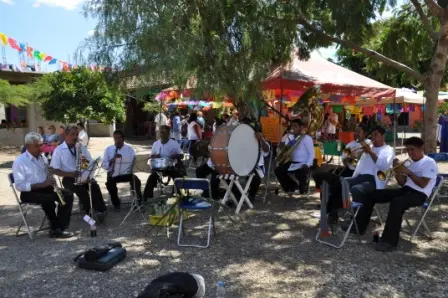 L’orchestre du festival d’artisanat de San Martín Tilcajete, Oaxaca, Mexique
