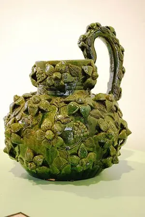 Exemple de céramique vitrifiée en vert de Santa María Atzompa, Oaxaca, Mexique