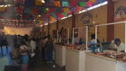 Le marché couvert de Tlacolula de Matamoros, Oaxaca, Mexique