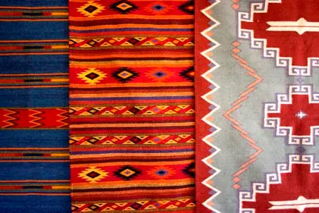 Tapis produit à Teotitlan del Valle, Oaxaca, Mexique
