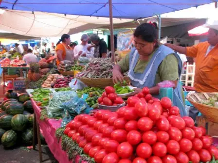Le marché local de Villa de Zaachila, Oaxaca Mexique